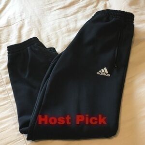 Boys size medium black Adidas sweatpants